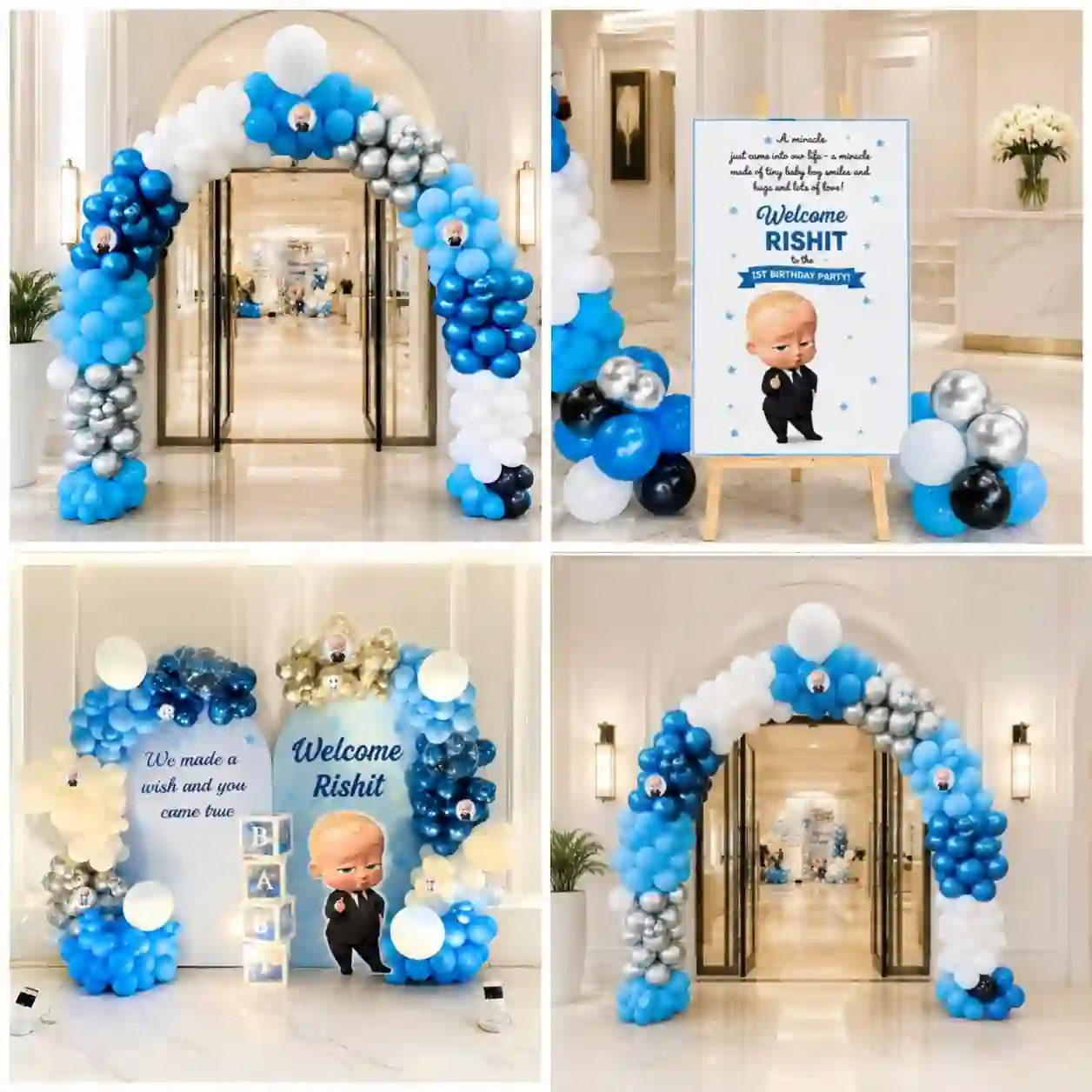 Luxury Boss Baby Entrance Arch Decor